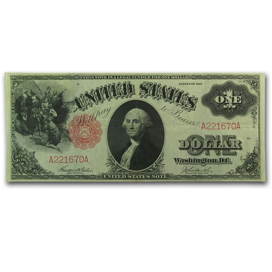 1917 $1.00 Legal Tender VF+ 1917 $1.00 Legal Tender VF+
